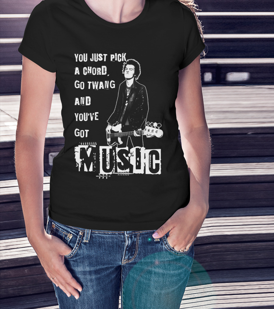 You Just Pick A Chord Go Twang And You've Got Music T-Shirt
