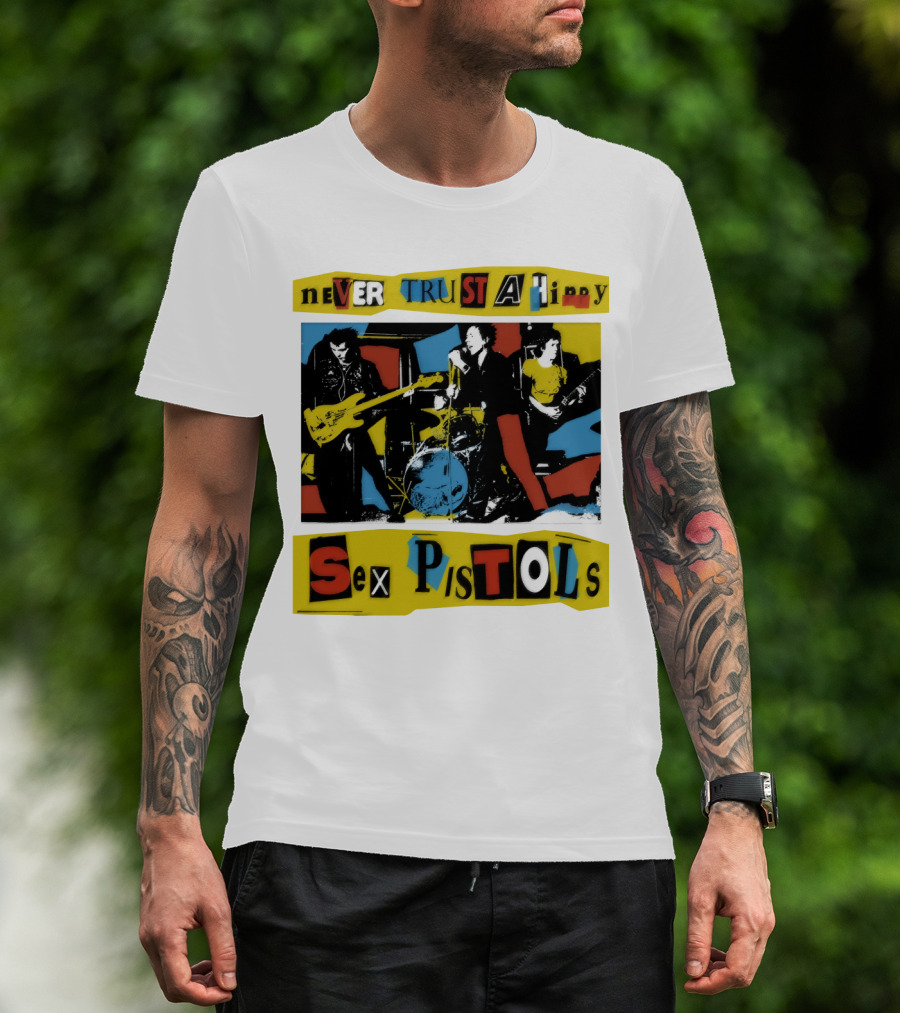 Never Trust A Hippy Sex Pistols T-Shirt