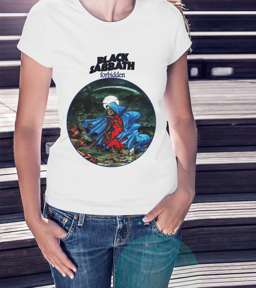 Black Sabbath Forbidden Grim Reaper Album Art T-Shirt