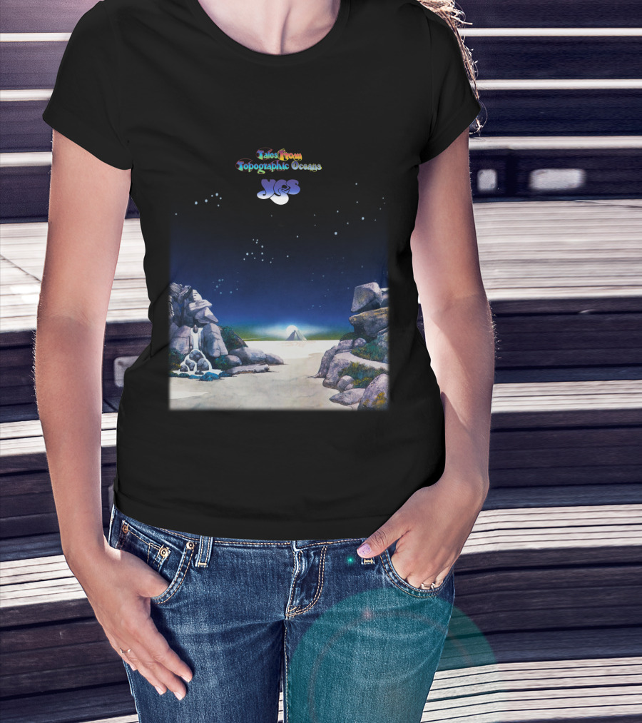 Tales From Topographic Oceans Yes Album Art Scenic Landscape T-Shirt