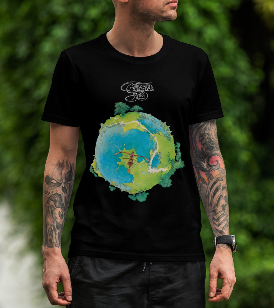 Fragile Yes Album Cover Artwork Vintage 1971 Classic Rock T-Shirt