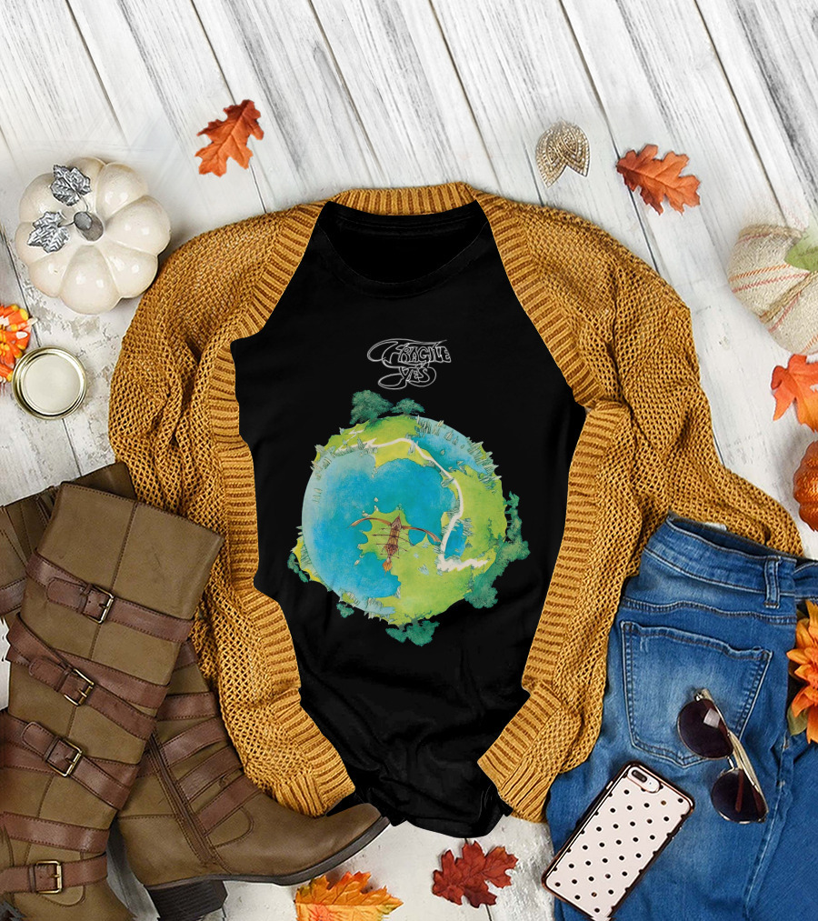 Fragile Yes Album Cover Artwork Vintage 1971 Classic Rock T-Shirt