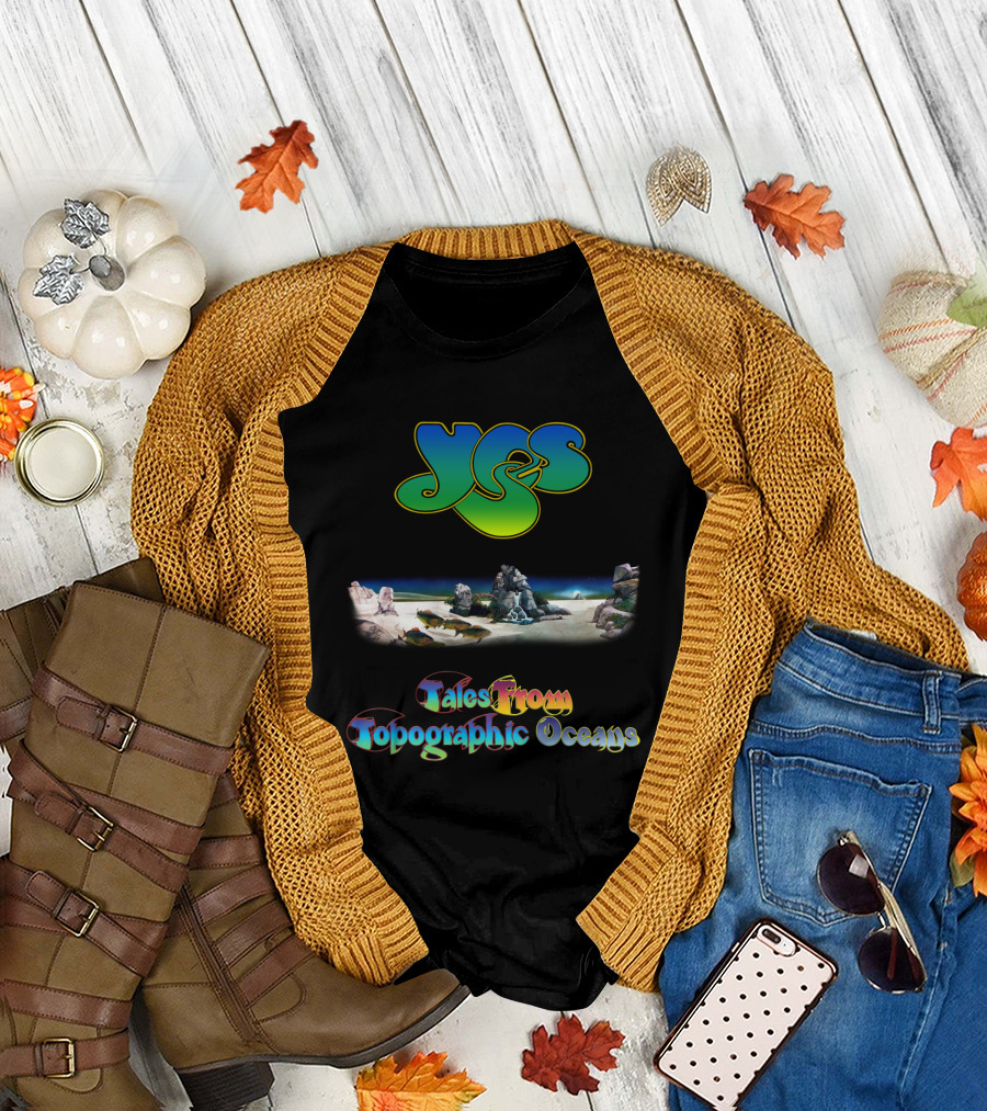 Yes Tales From Topographic Oceans Album Cover Art T-Shirt
