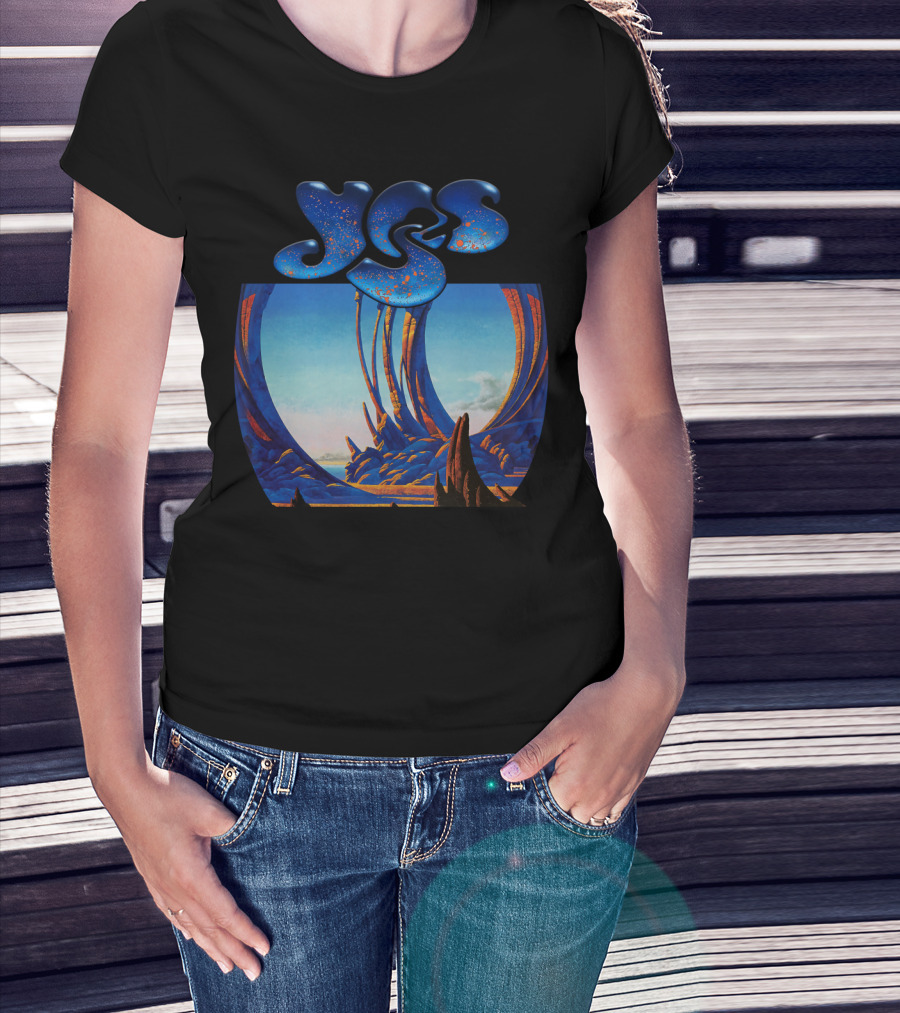 Yes Album Art Cover Retro Fantasy Landscape T-Shirt