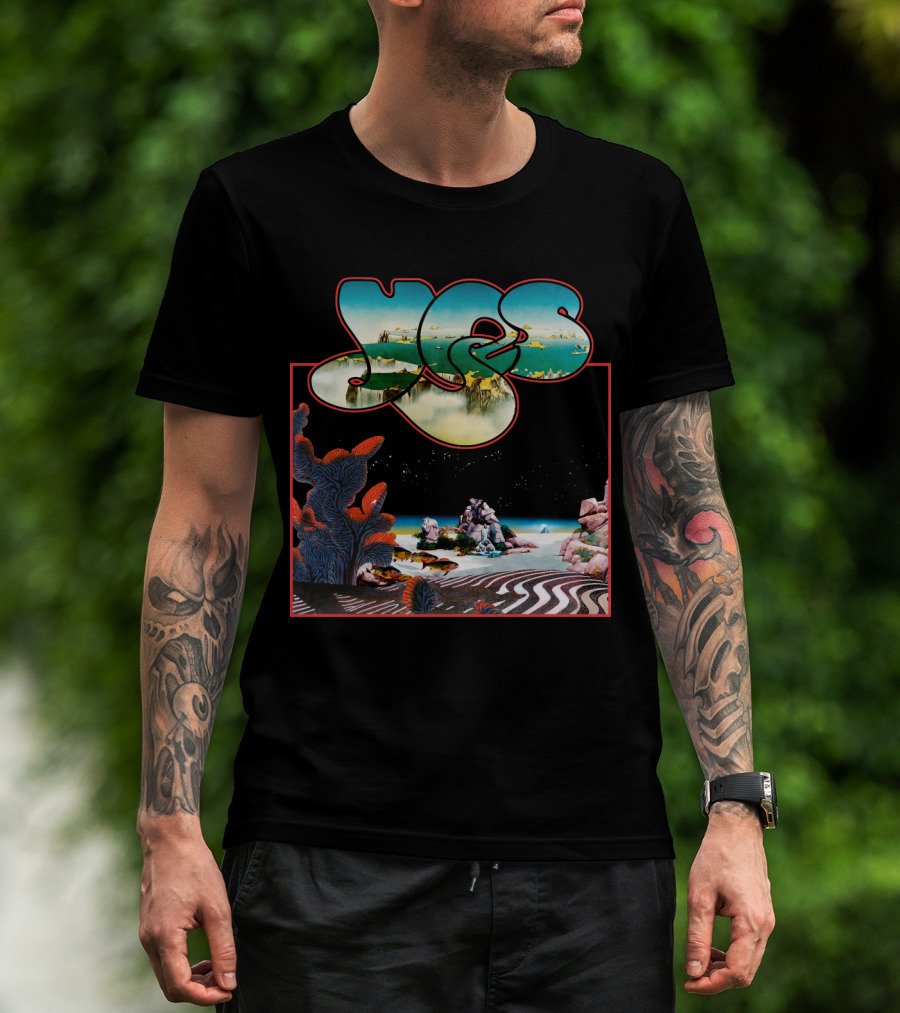 Yes Roger Dean Classic Album Art Ocean Landscape T-Shirt