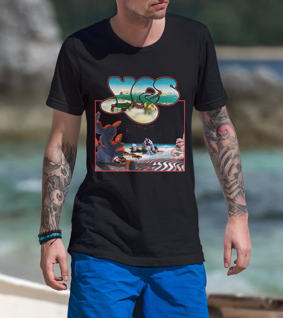 Yes Roger Dean Classic Album Art Ocean Landscape T-Shirt