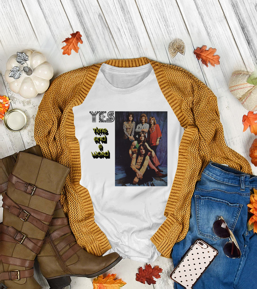 Yes Time And A Word Band Photo T-Shirt