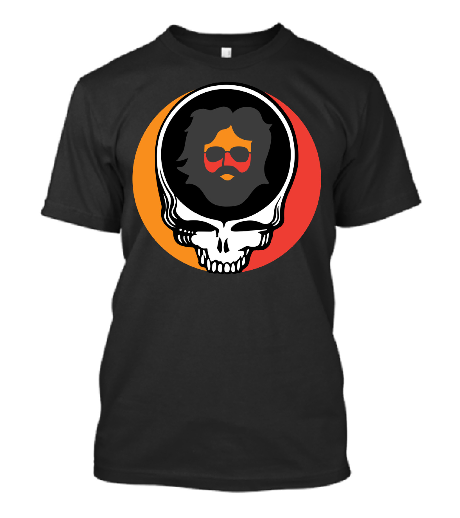 Grateful Dead Skull With Sunglasses And Sunset Colors T-Shirt