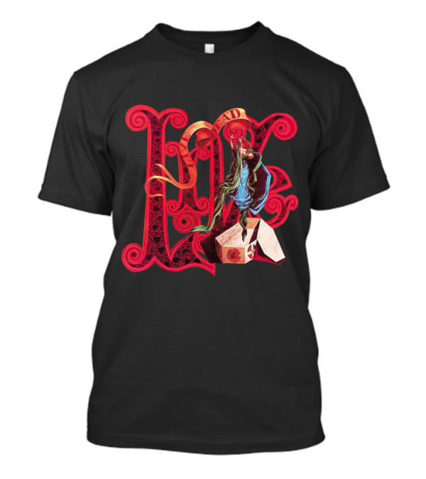 Grateful Dead Love Skeleton Roses Artistic T-Shirt