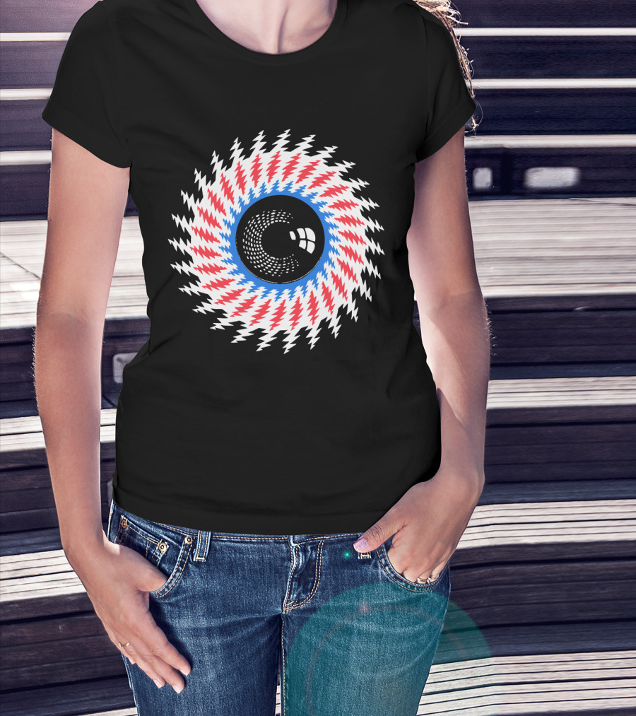 Grateful Dead Steal Your Face Optical Illusion Eye T-Shirt