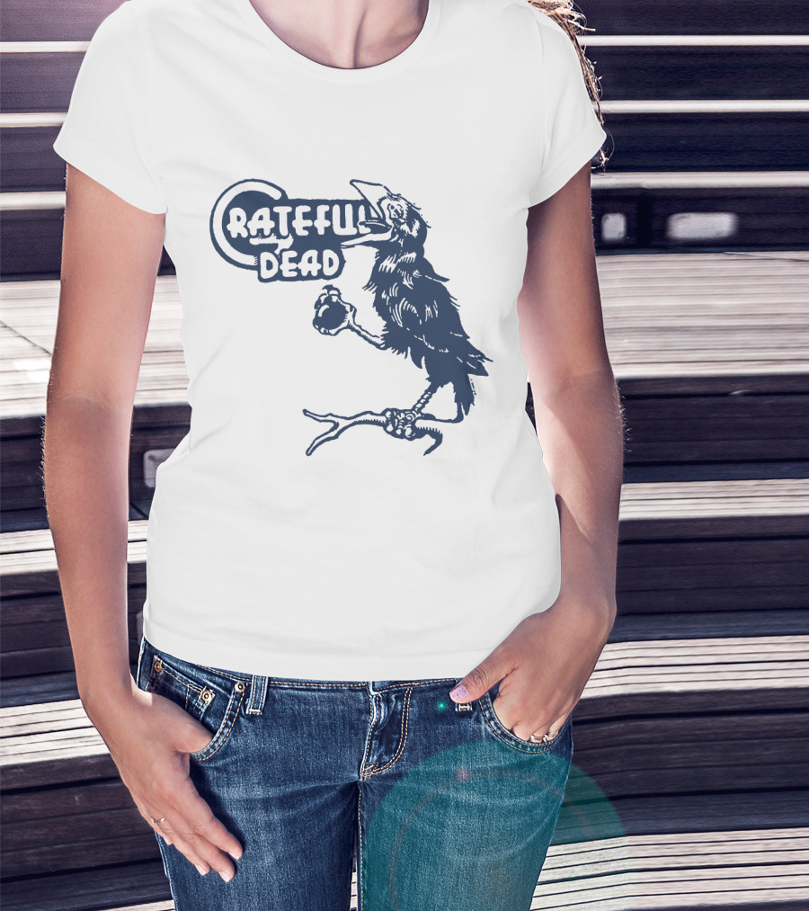 Grateful Dead Crow Holding Heart T-Shirt