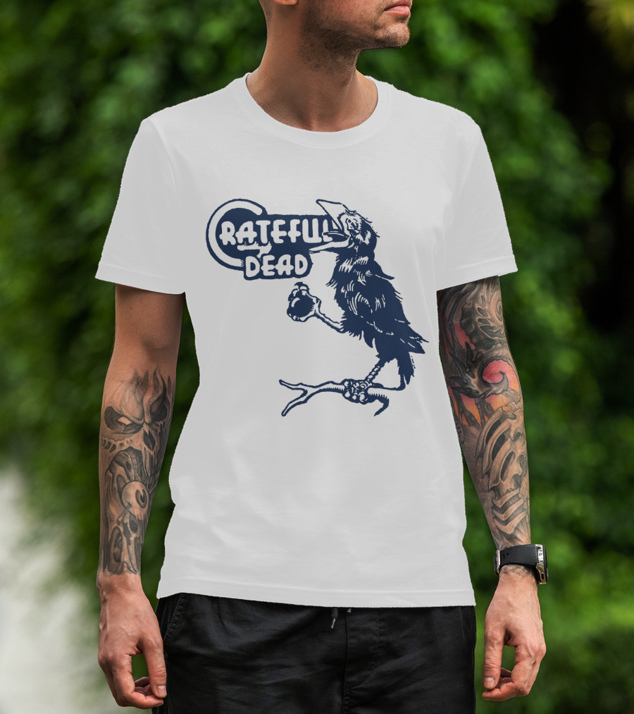 Grateful Dead Crow Holding Heart T-Shirt