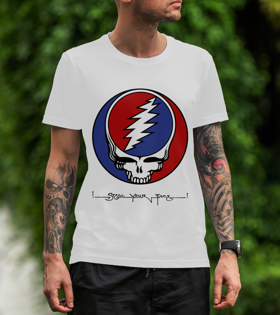 Gd Steal Your Face Skull T-Shirt