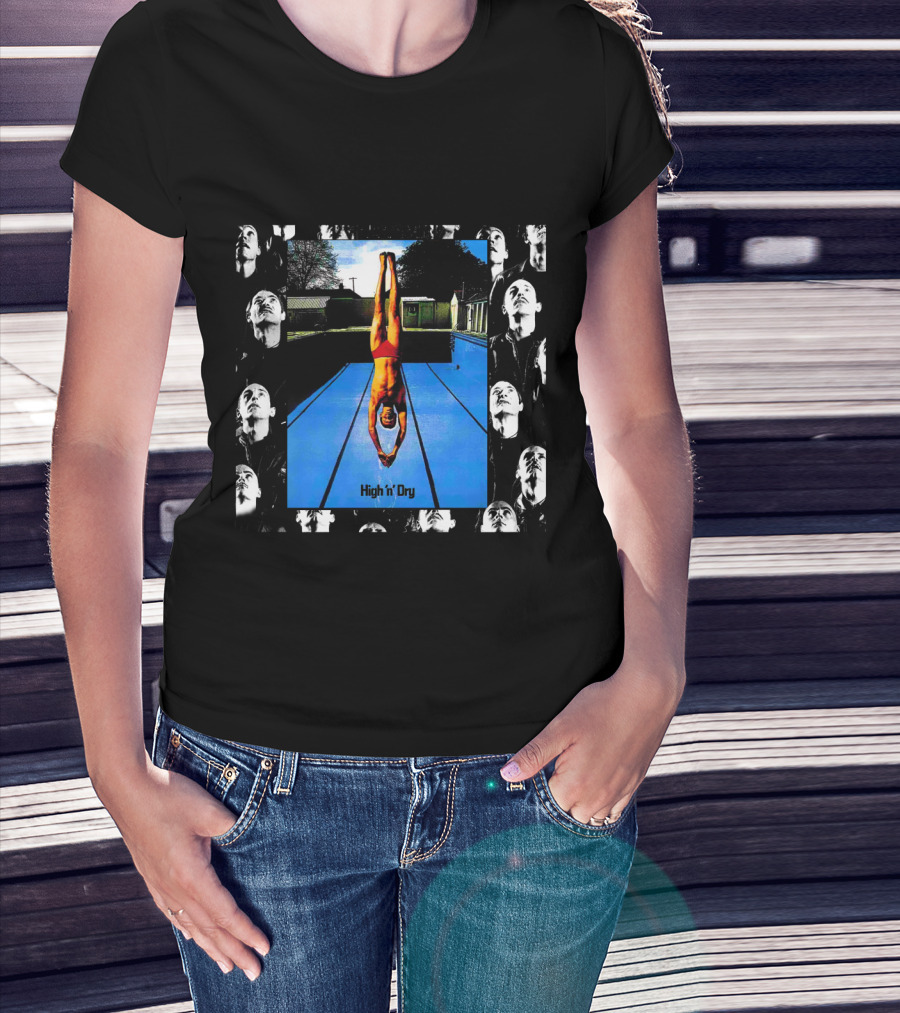 High 'N' Dry Dlp Swimming Pool Diver Photomontage T-Shirt