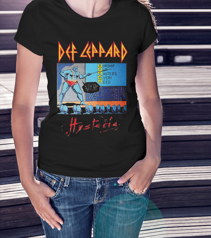 Def Leppard Hysteria Worship Woman Master's Need T-Shirt