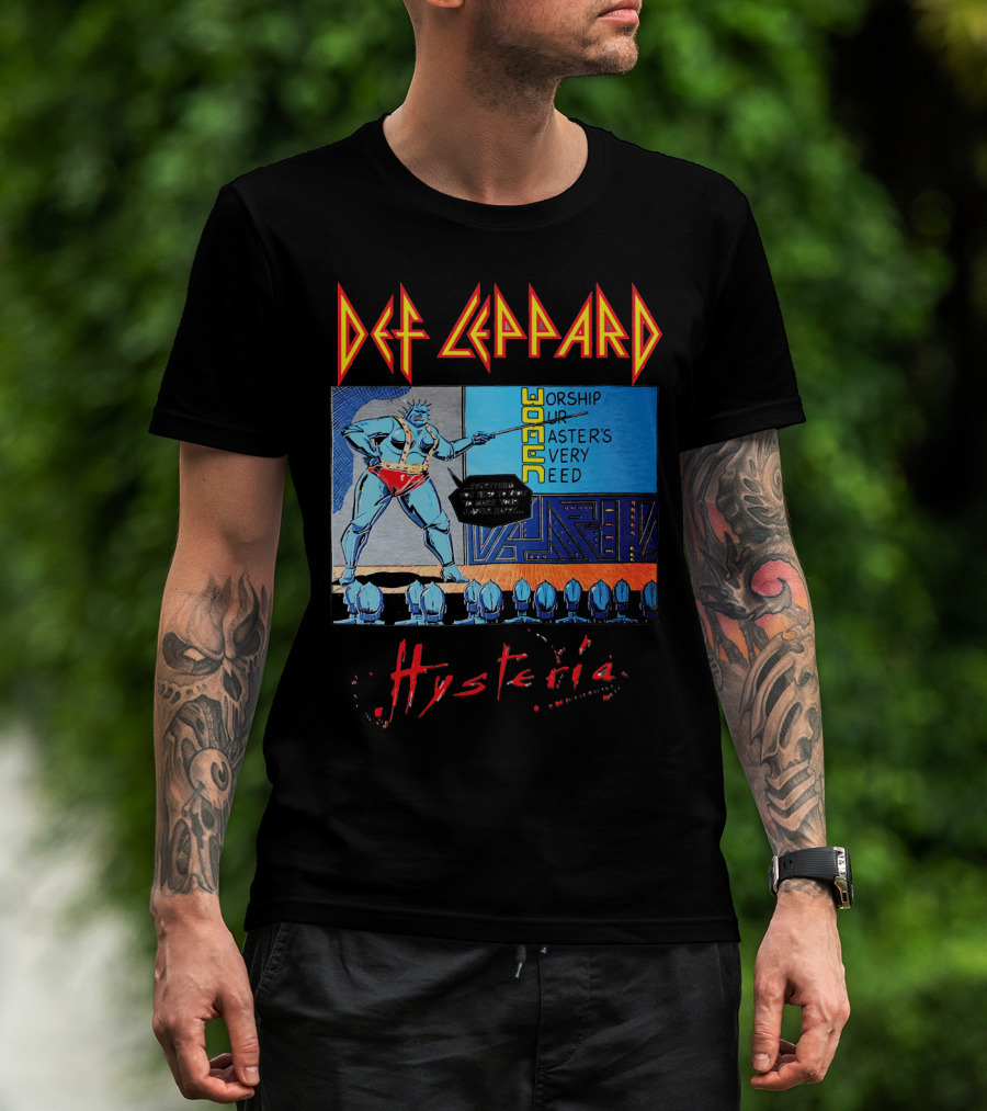 Def Leppard Hysteria Worship Woman Master's Need T-Shirt