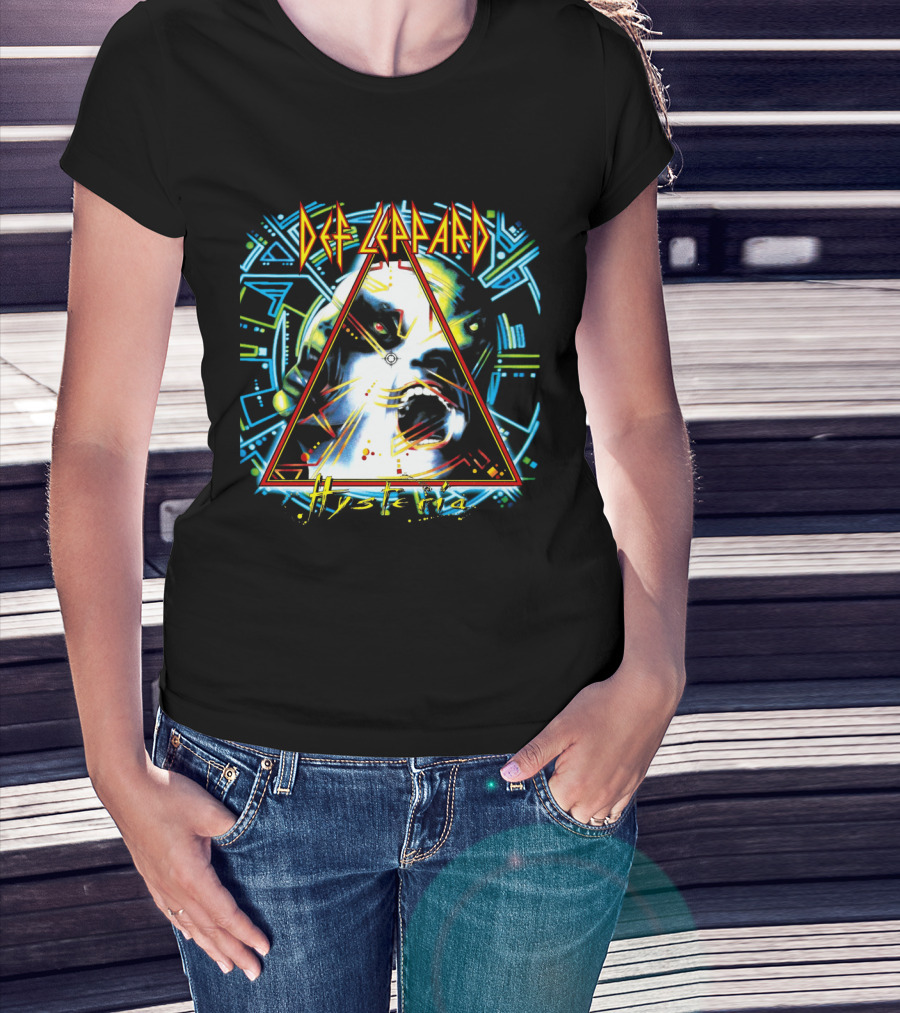 Def Leppard Hysteria Album Art Vintage Retro T-Shirt
