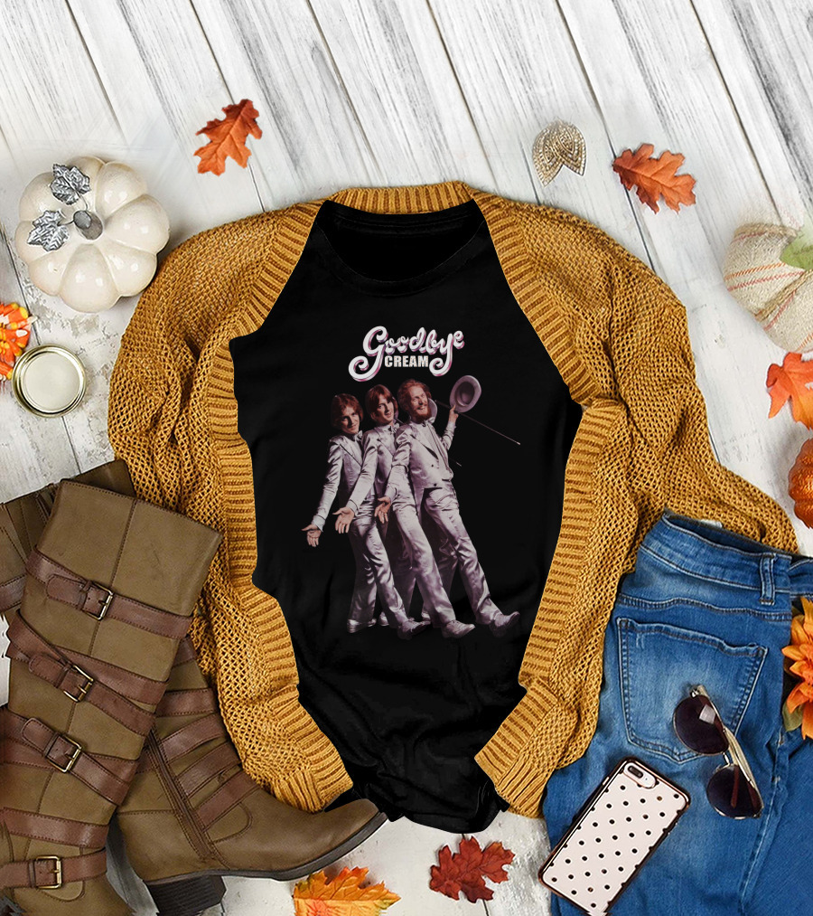 Goodbye Cream Band Iconic Farewell Tour White Suits Pose T-Shirt