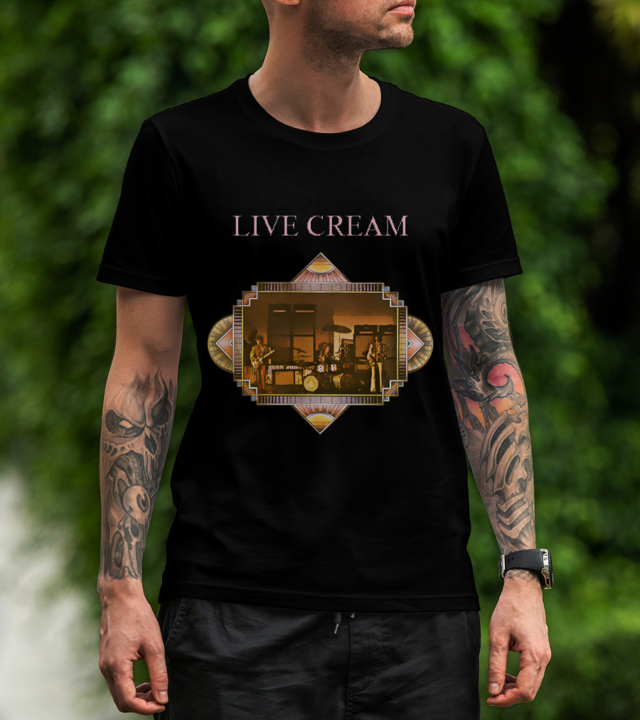 Live Cream Concert Performance Vintage Retro Style T-Shirt