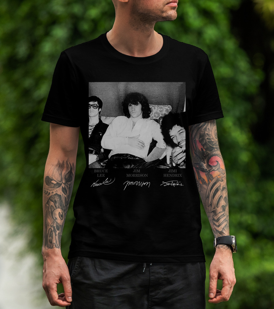 Bruce Lee Jim Morrison Jimi Hendrix T-Shirt