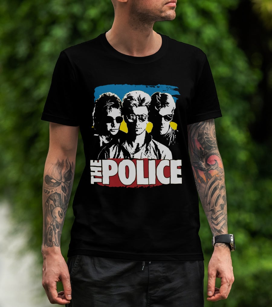 The Police Band Retro Style Silhouette T-Shirt