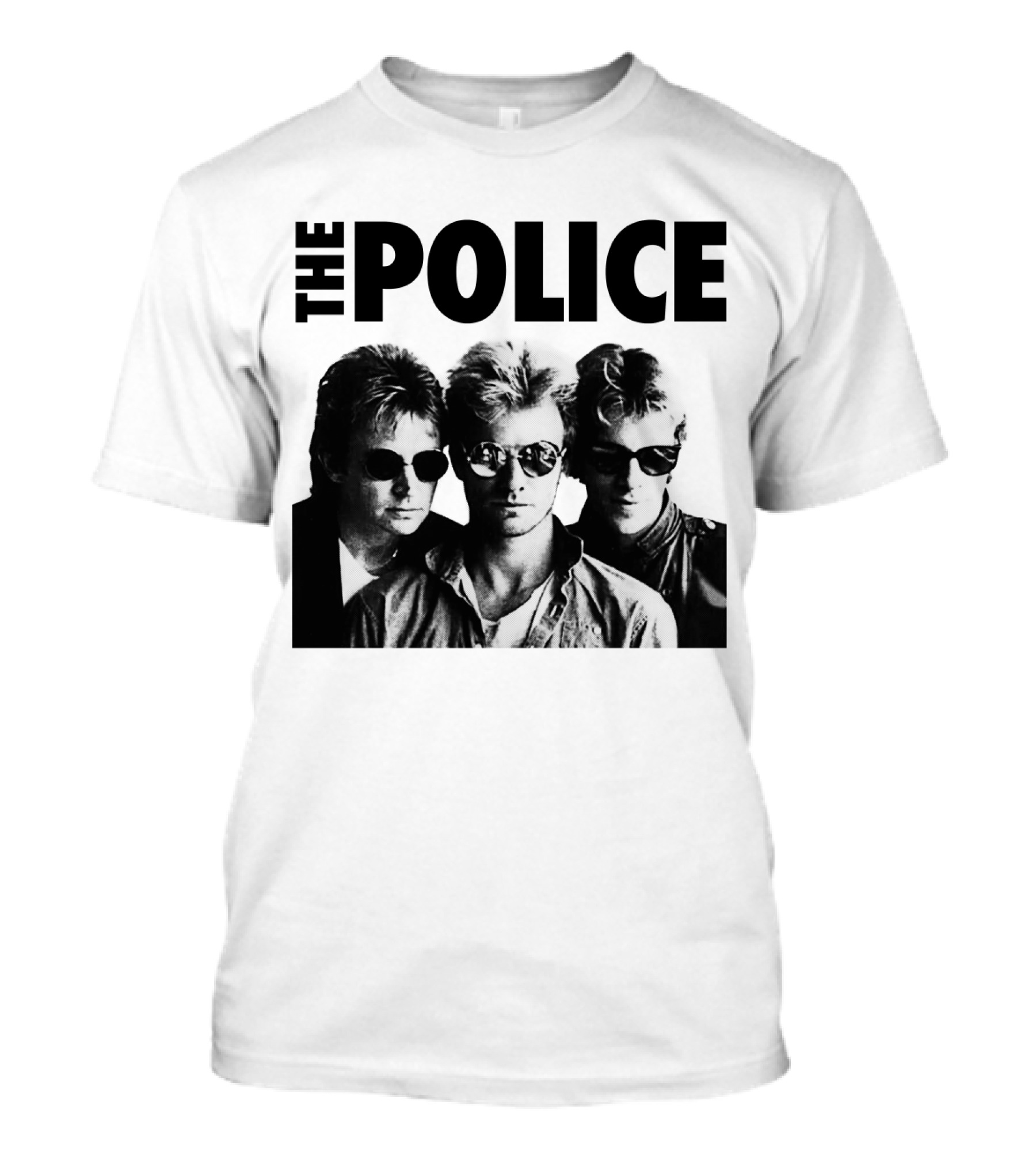 The Police Band Black And White Photo Tp T-Shirt