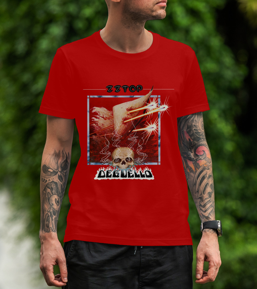 Zz Top Deguello Album Cover Skull Art T-Shirt