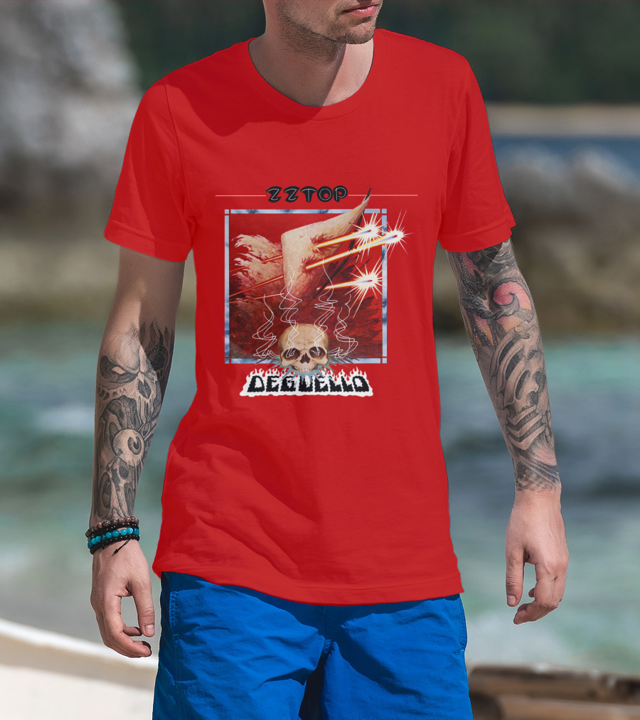 Zz Top Deguello Album Cover Skull Art T-Shirt