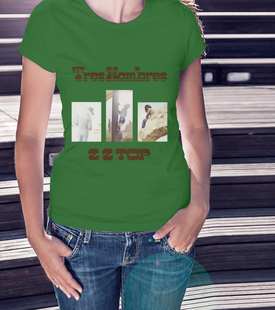 Tres Hombres Zz Top Vintage Album Cover T-Shirt