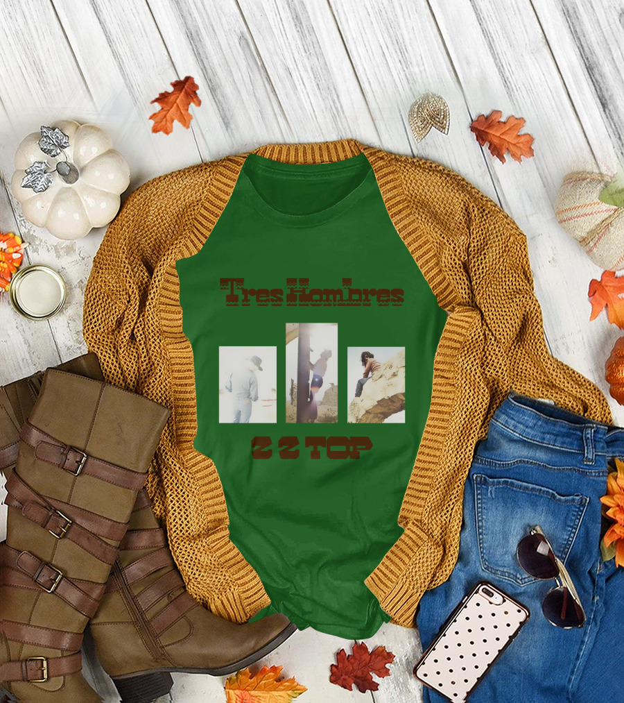 Tres Hombres Zz Top Vintage Album Cover T-Shirt