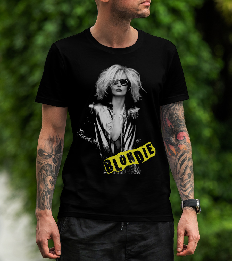 Blondie Silver Jacket And Sunglasses Iconic T-Shirt