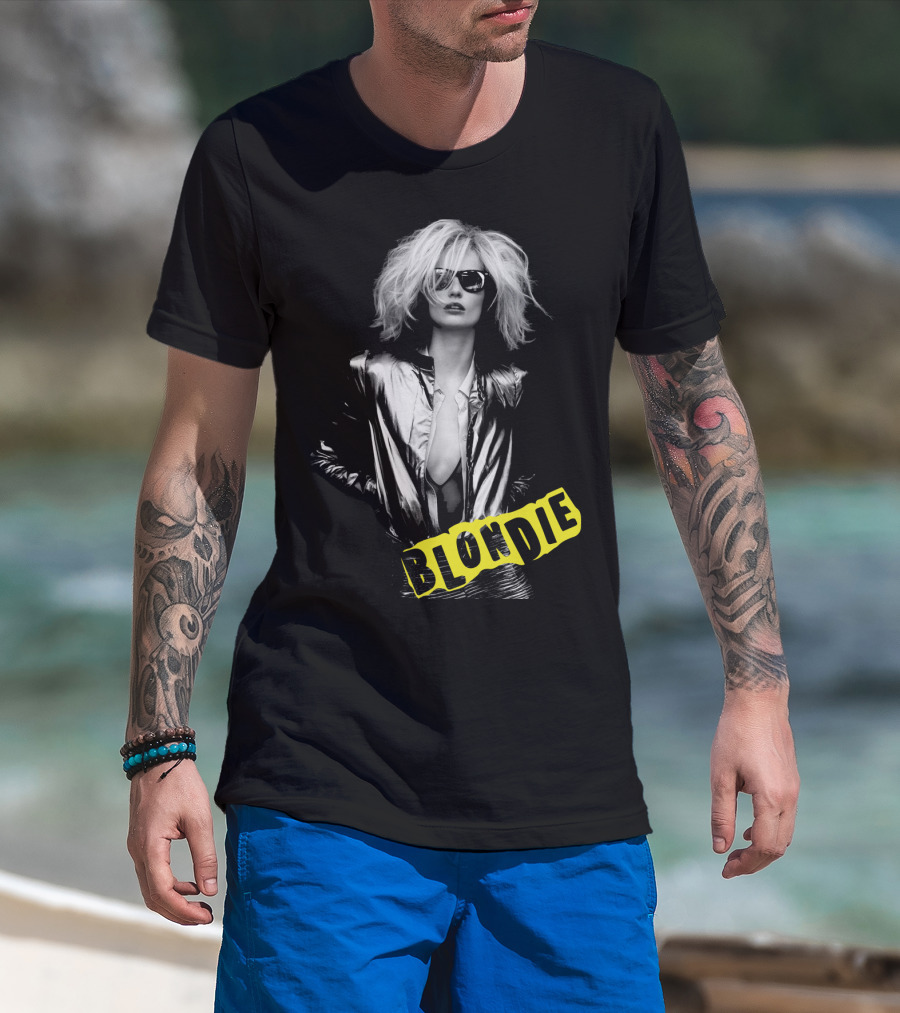 Blondie Silver Jacket And Sunglasses Iconic T-Shirt