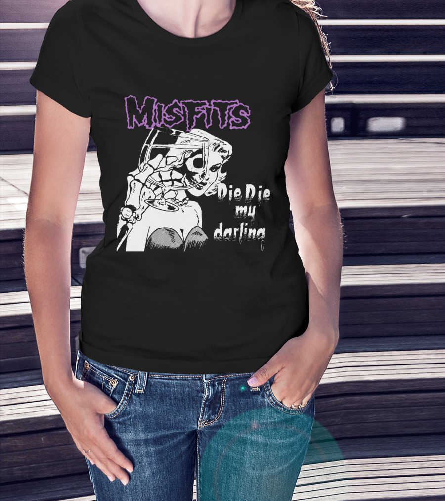 Misfits Die Die My Darling Vintage Comic Style Artwork T-Shirt