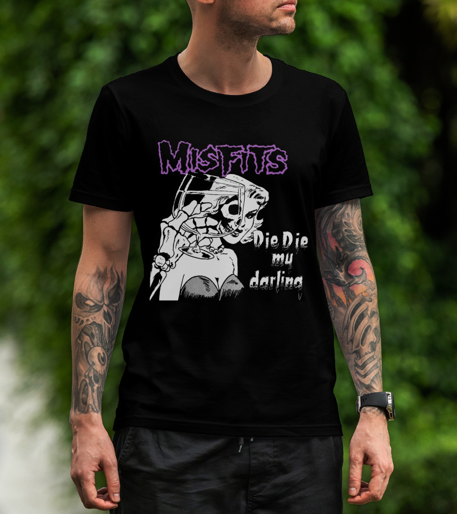 Misfits Die Die My Darling Vintage Comic Style Artwork T-Shirt