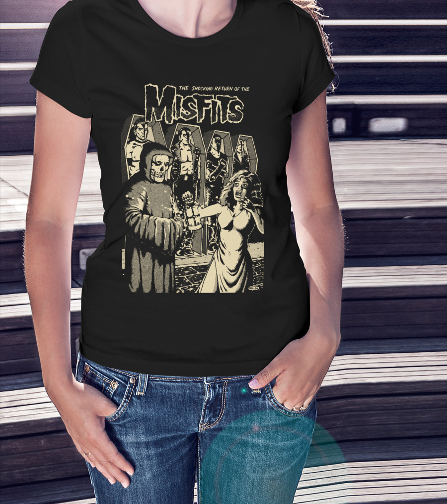 The Shocking Return Of The Misfits Coffin Horror Scene T-Shirt