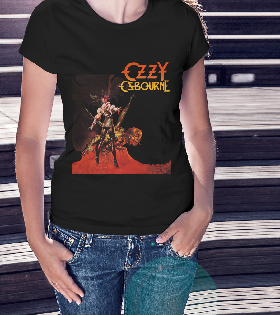 Ozzy Osbourne Bark At The Moon Retro Metal Art T-Shirt