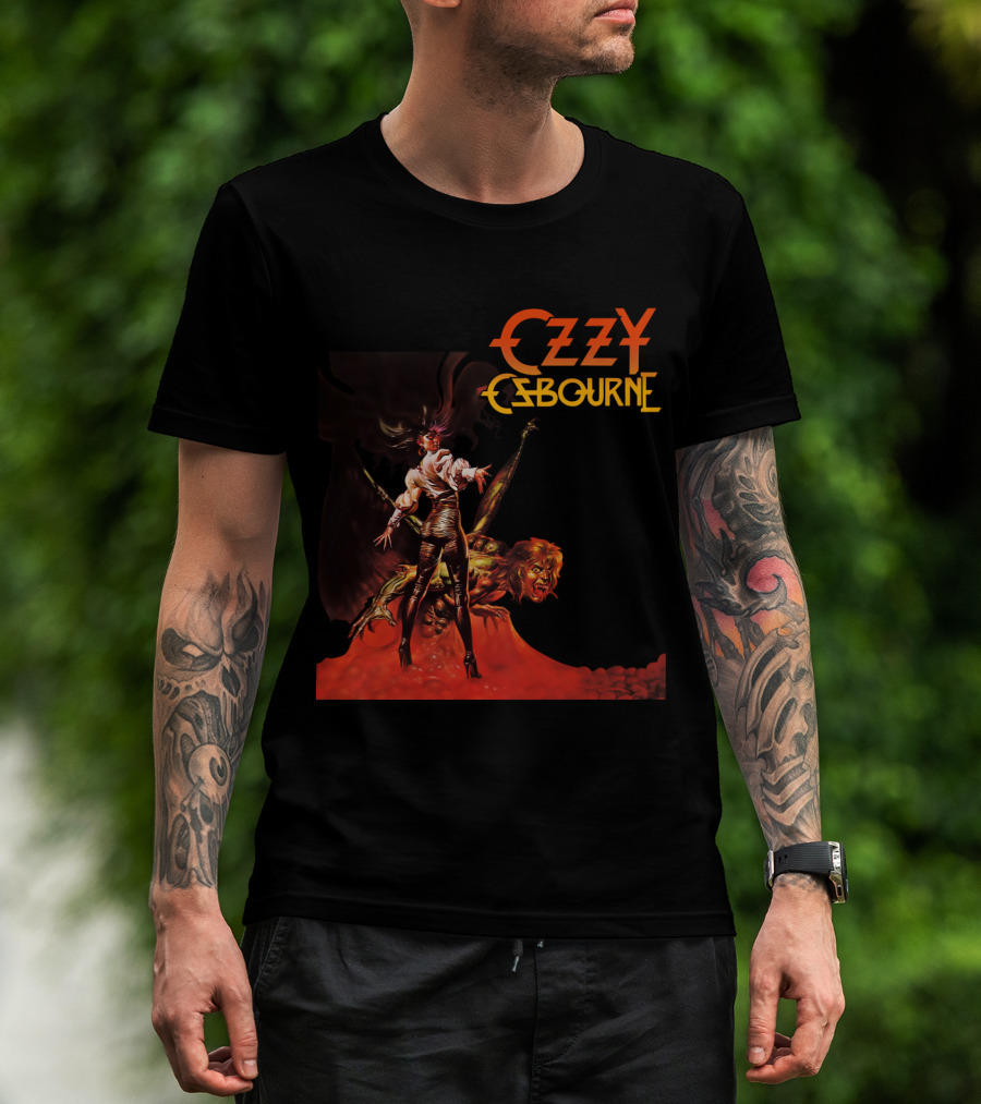 Ozzy Osbourne Bark At The Moon Retro Metal Art T-Shirt