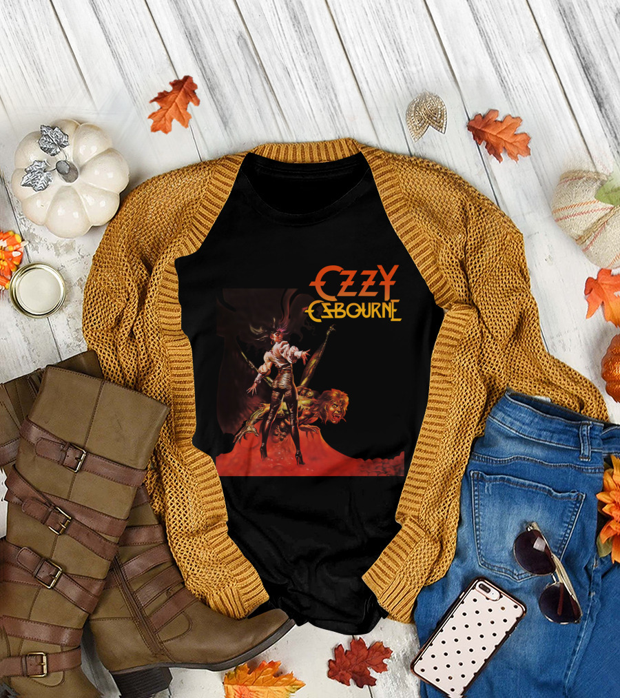 Ozzy Osbourne Bark At The Moon Retro Metal Art T-Shirt