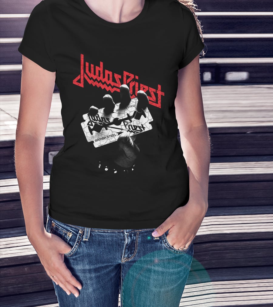 Judas Priest British Steel Razor Blade T-Shirt