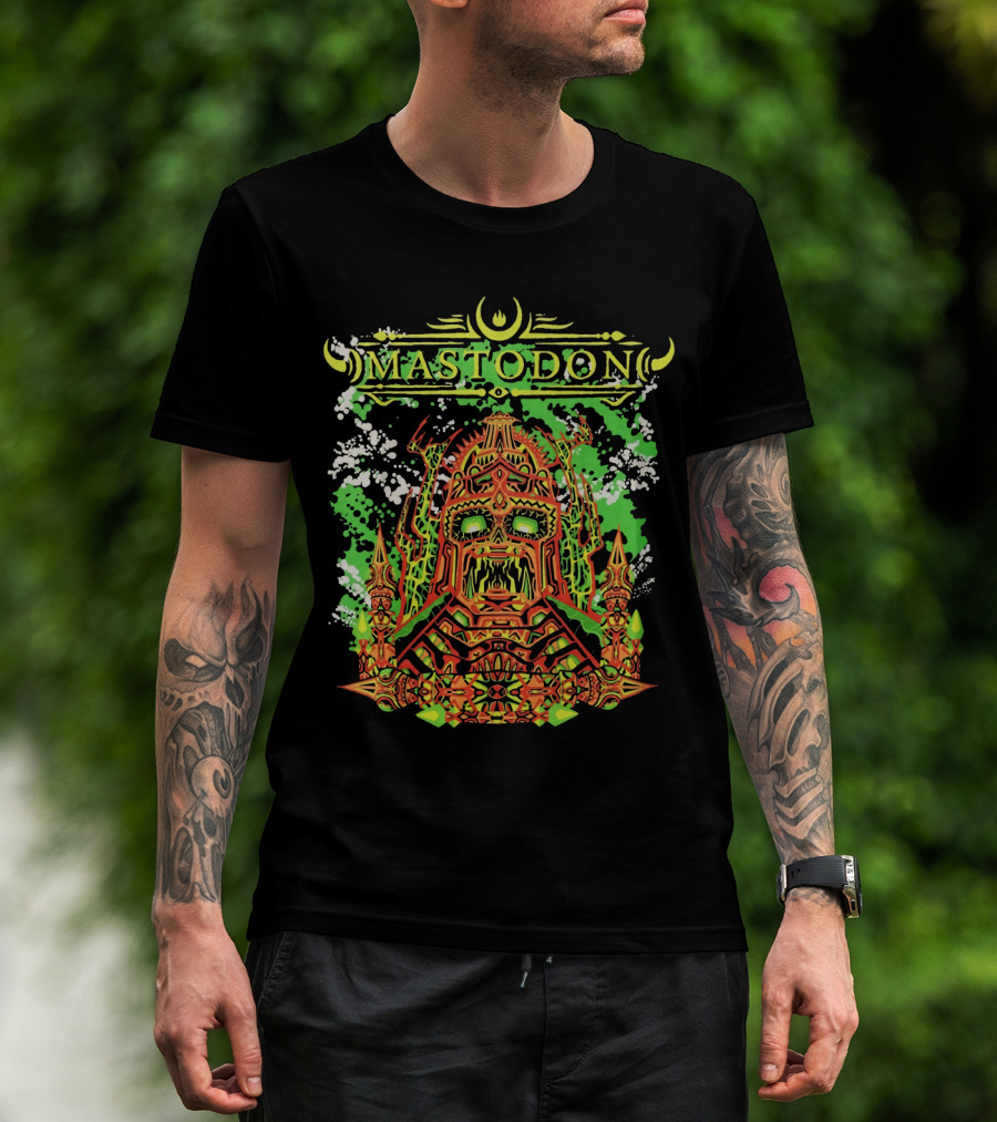 Mastodon Mtd 13 Psychedelic Skull Warrior T-Shirt