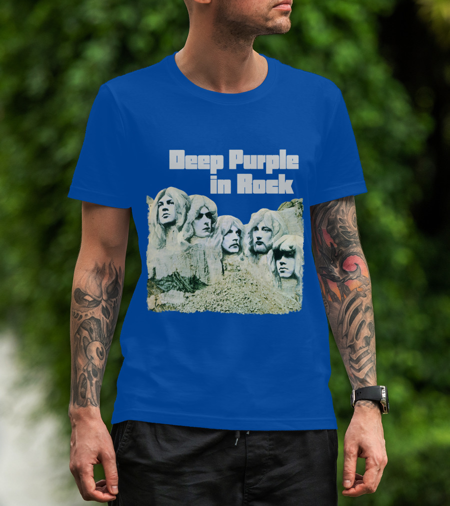 Deep Purple In Rock Mount Rushmore Album Art T-Shirt