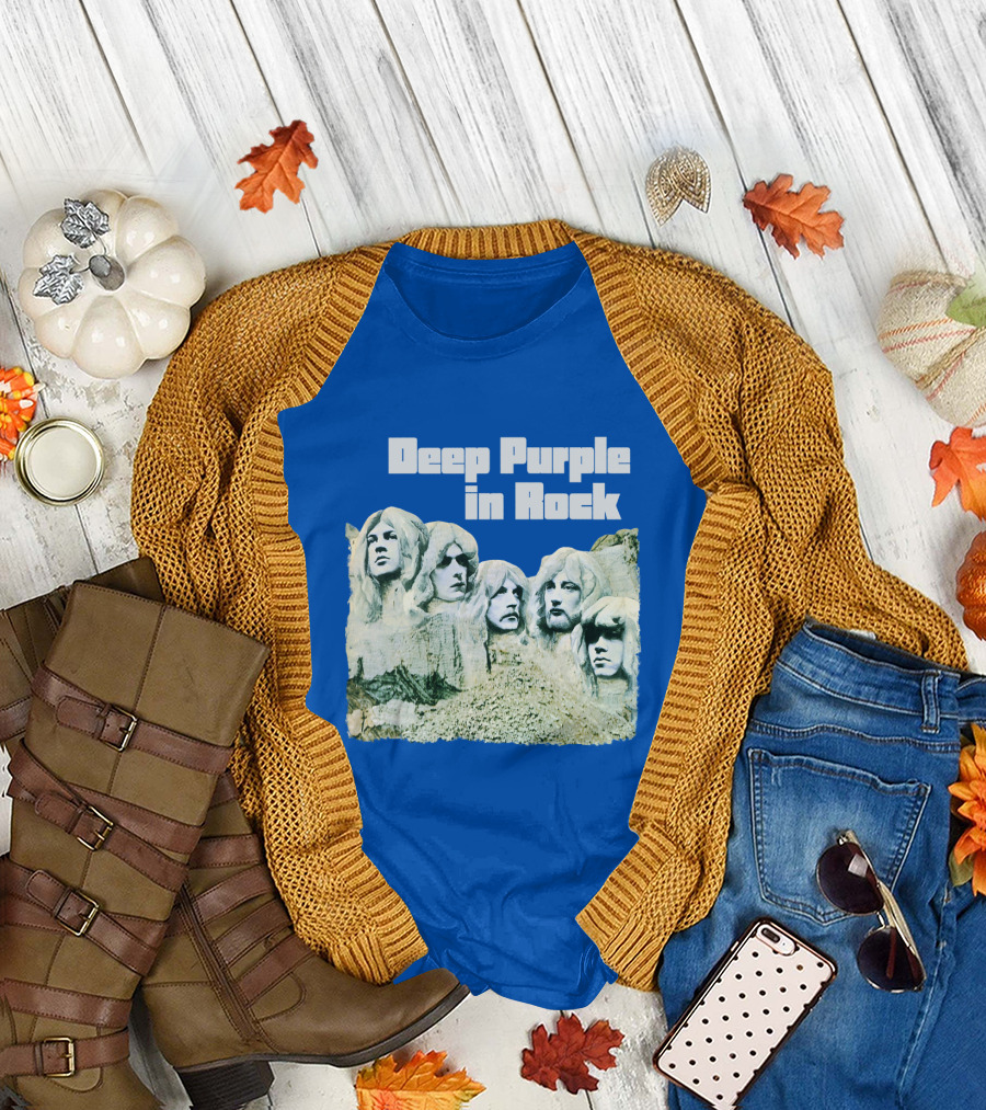 Deep Purple In Rock Mount Rushmore Album Art T-Shirt
