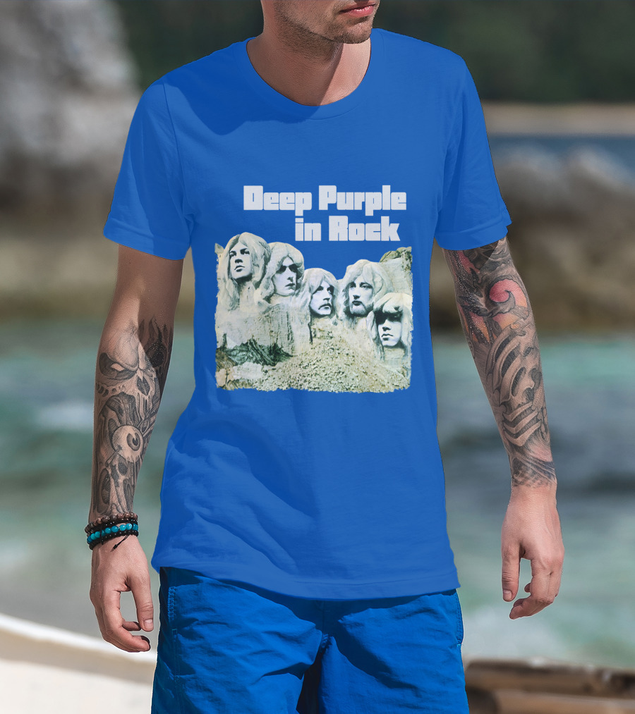 Deep Purple In Rock Mount Rushmore Album Art T-Shirt