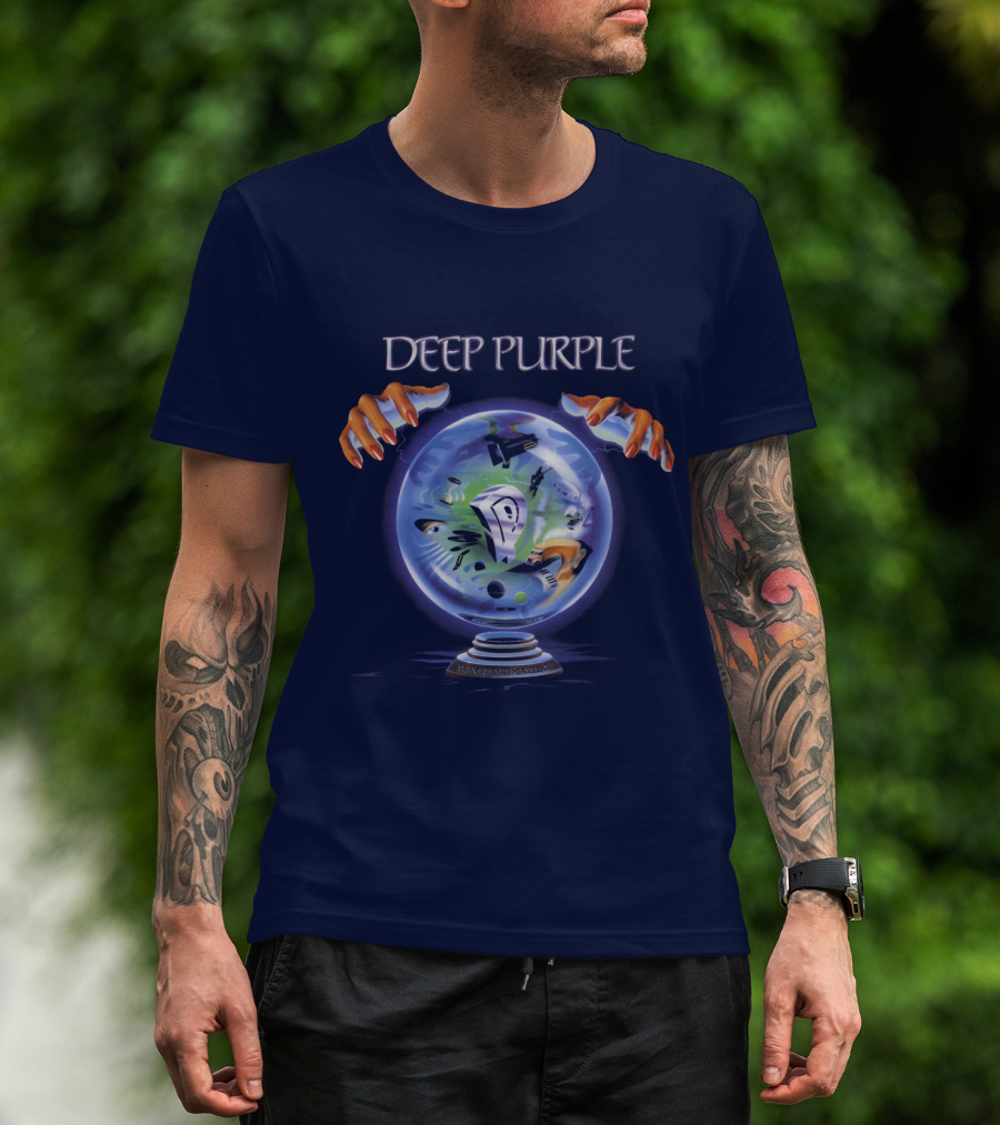 Deep Purple Mystic Globe Artwork T-Shirt