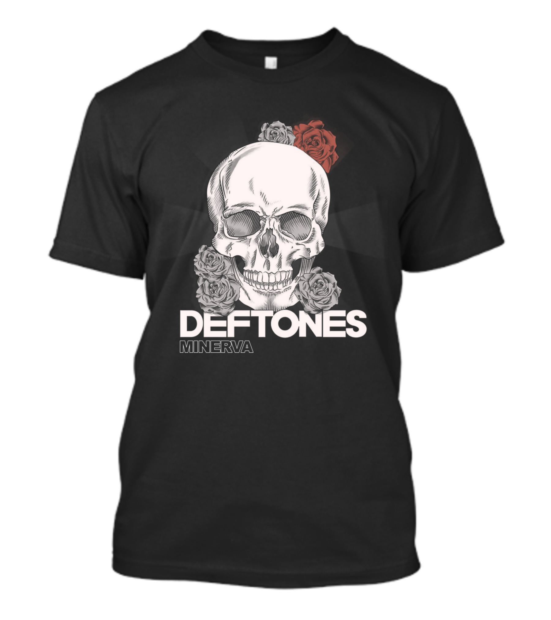 Deftones Minerva Skull With Roses T-Shirt