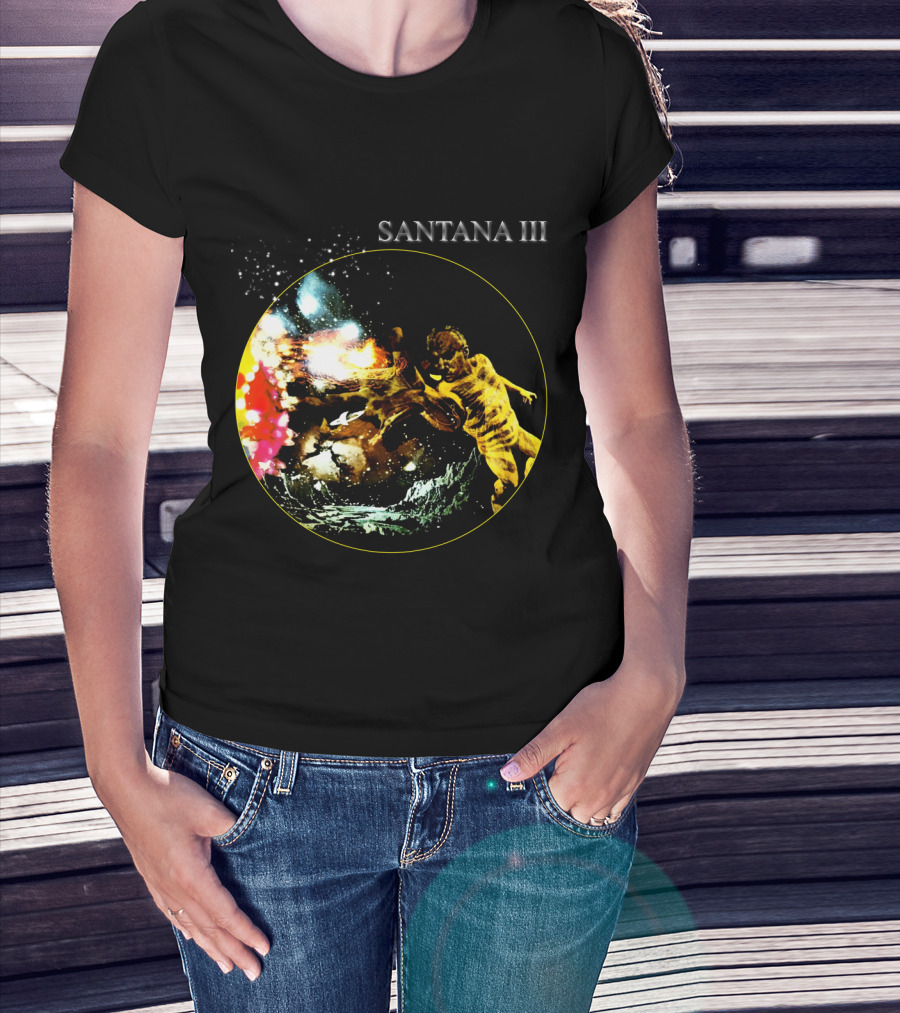 Santana Iii Psychedelic Cosmic Artwork T-Shirt