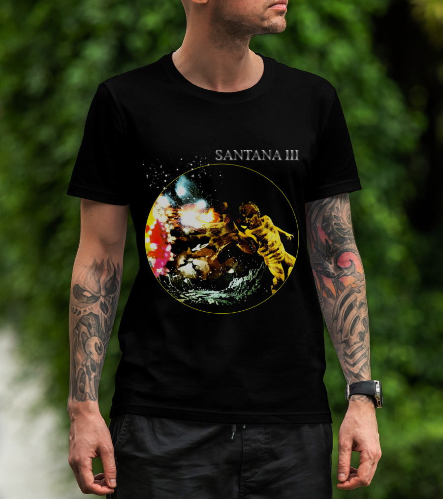 Santana Iii Psychedelic Cosmic Artwork T-Shirt