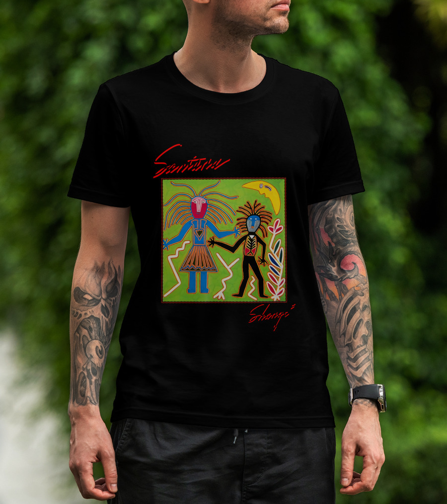 Santana Shango Album Art Colorful Abstract Figures T-Shirt