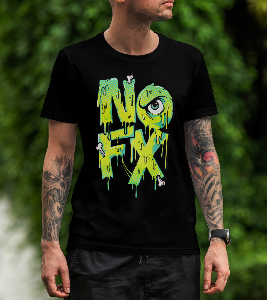 Nofx Melting Monster Eye Dripping Bones T-Shirt