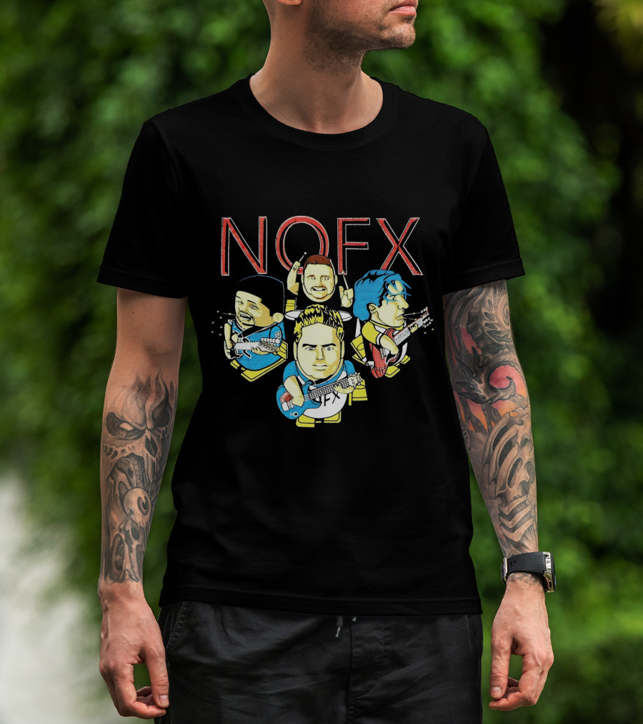 Nofx Cartoon Band Members T-Shirt
